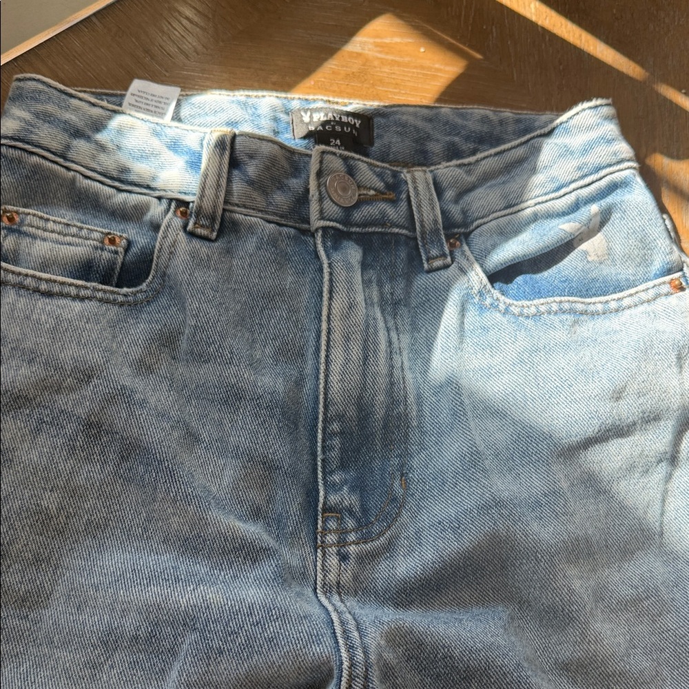 PLAYBOY Women's Light Blue Boot Cut Jeans